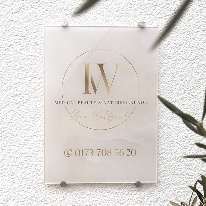 Exklusives Firmenschild / Werbeschild aus Acrylglas 20x30 oder 30x40cm - Image 4