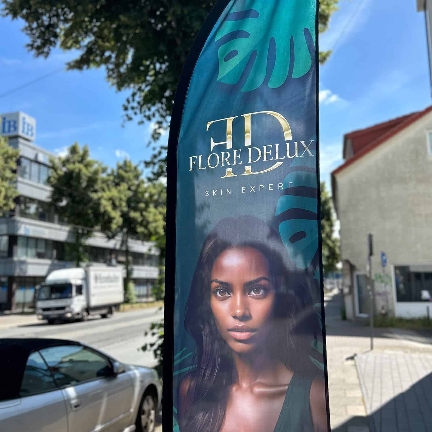 Werbefahne/ Fahne - Aussenwerbung / Mobile Werbung / Beachflag – Bild 3