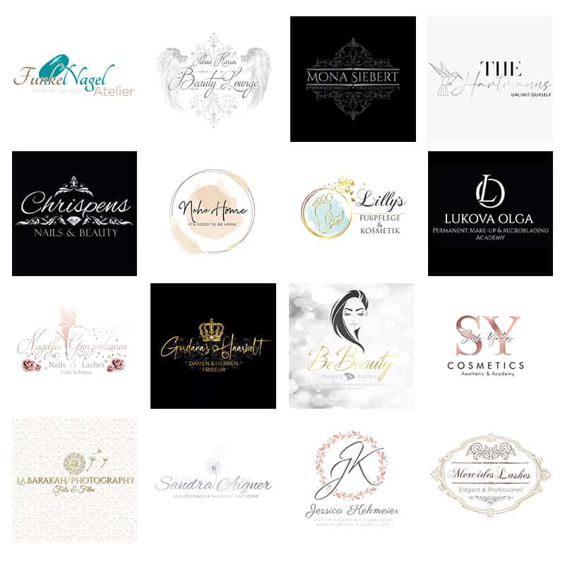 LOGO-Design - Beautylogo: Nails - Lashes - PMU - Beauty - Hair - optional mit Liquid-3D-Gold oder Silber - Image 7