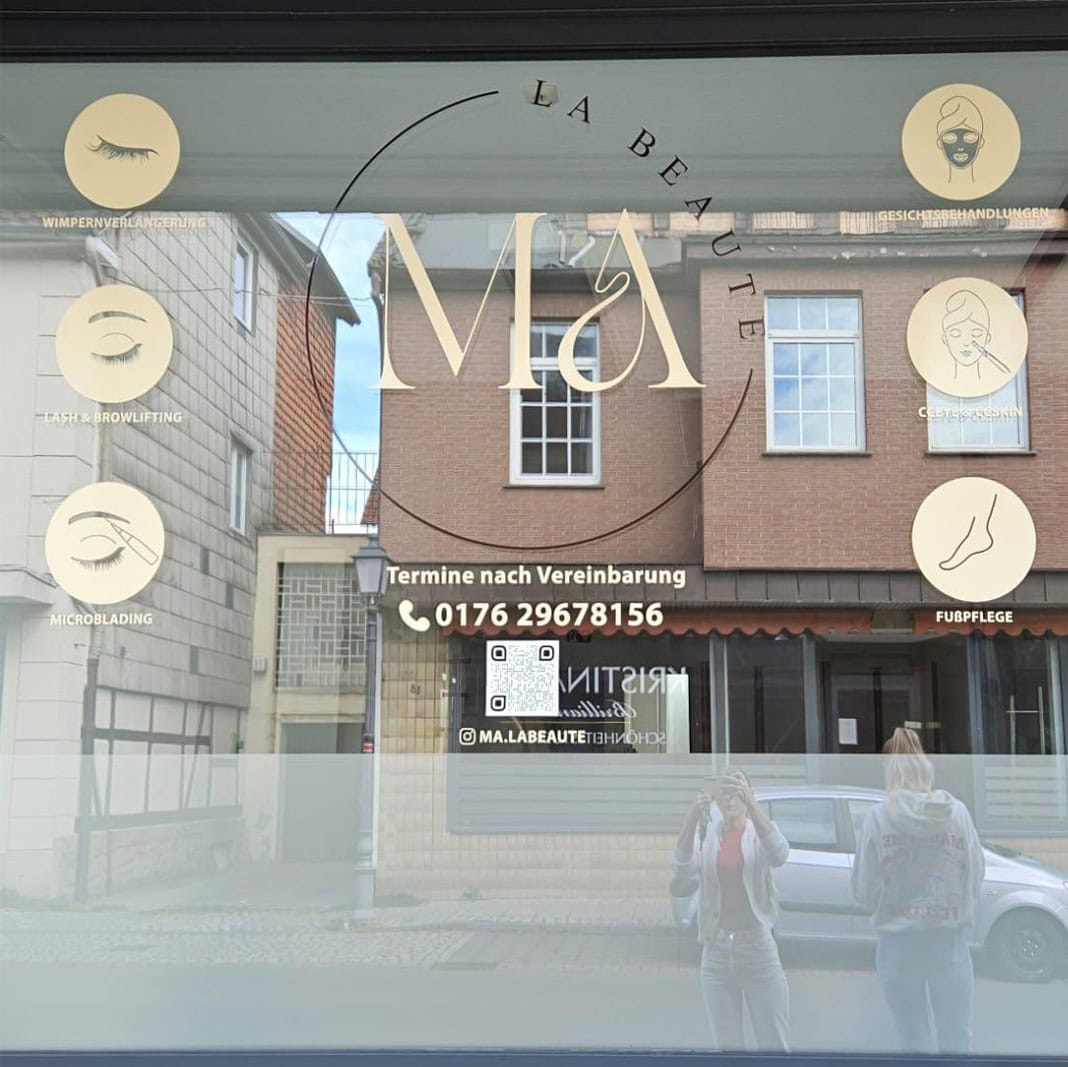 Fensteraufkleber / Icons / Schaufensterbeschriftung / Leistungen / gold & silber - Image 13