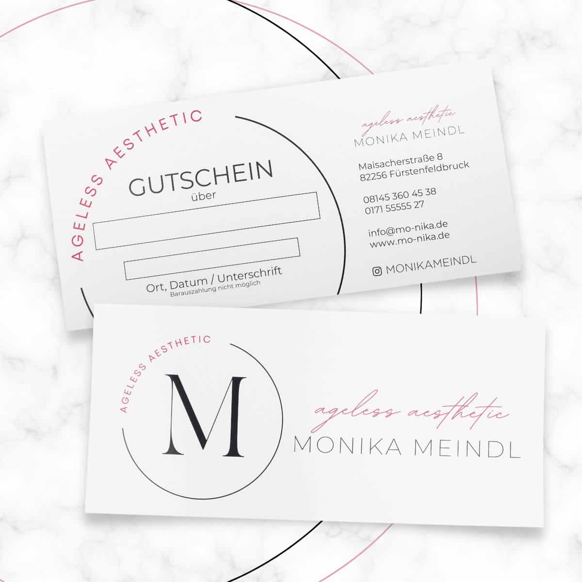 Glamouröser Gutschein, matt mit Softskin Oberfläche – Bild 5