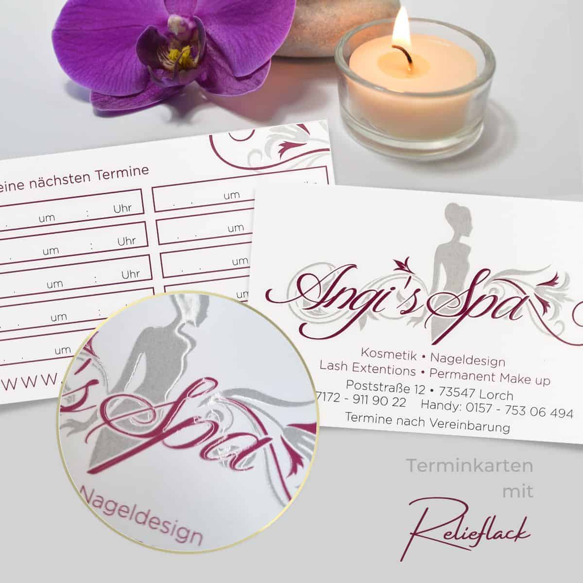 Exklusive Terminkarte mit LACK-Veredelung - Image 8