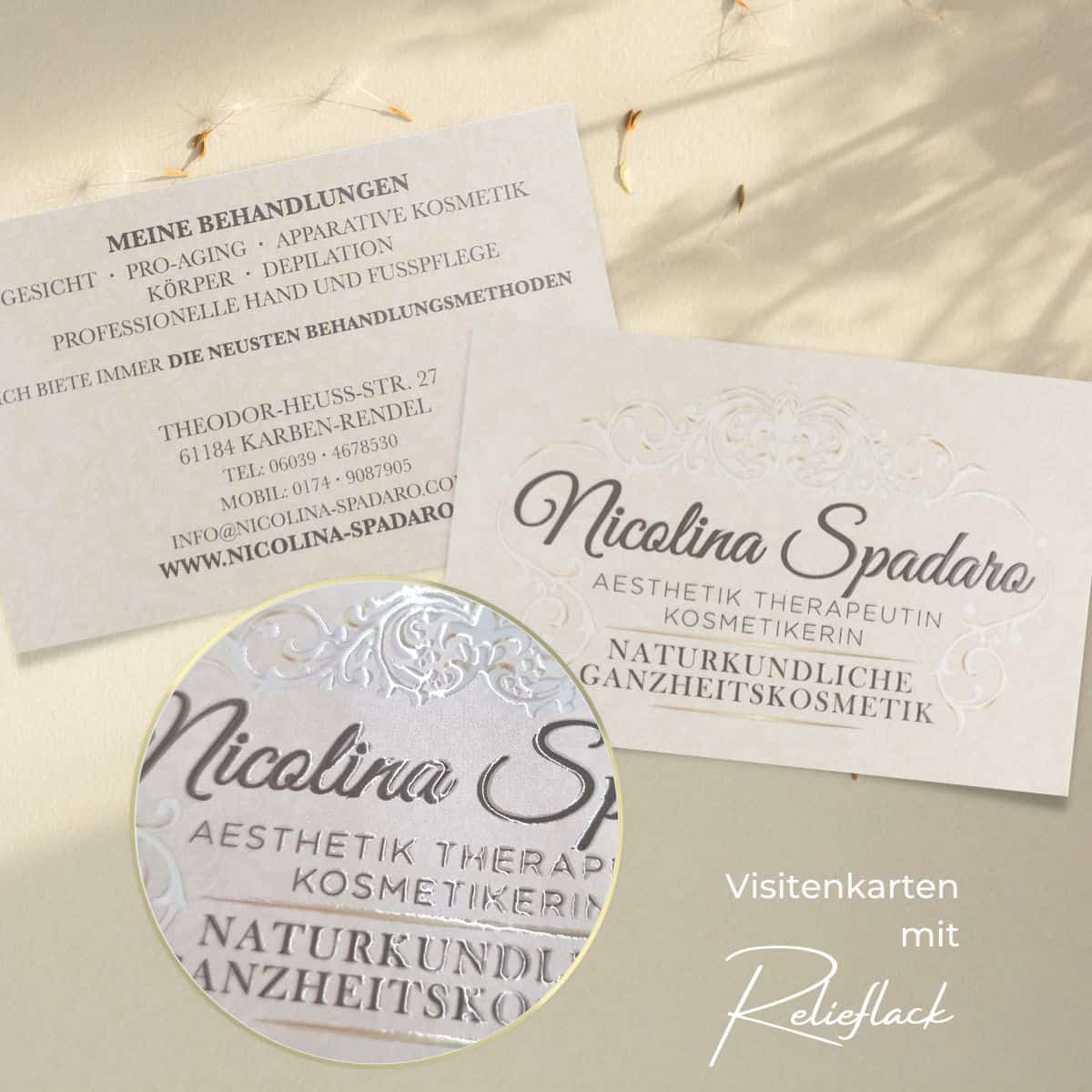 Exklusive Visitenkarte mit LACK-Veredelung – Bild 7