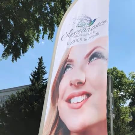 Werbefahne/ Fahne - Aussenwerbung / Mobile Werbung / Beachflag – Bild 7