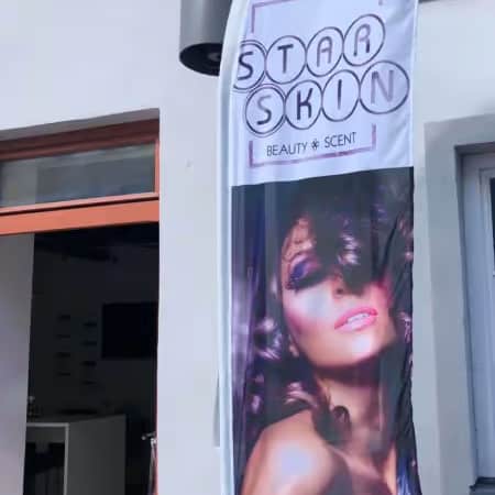 Werbefahne/ Fahne - Aussenwerbung / Mobile Werbung / Beachflag – Bild 4