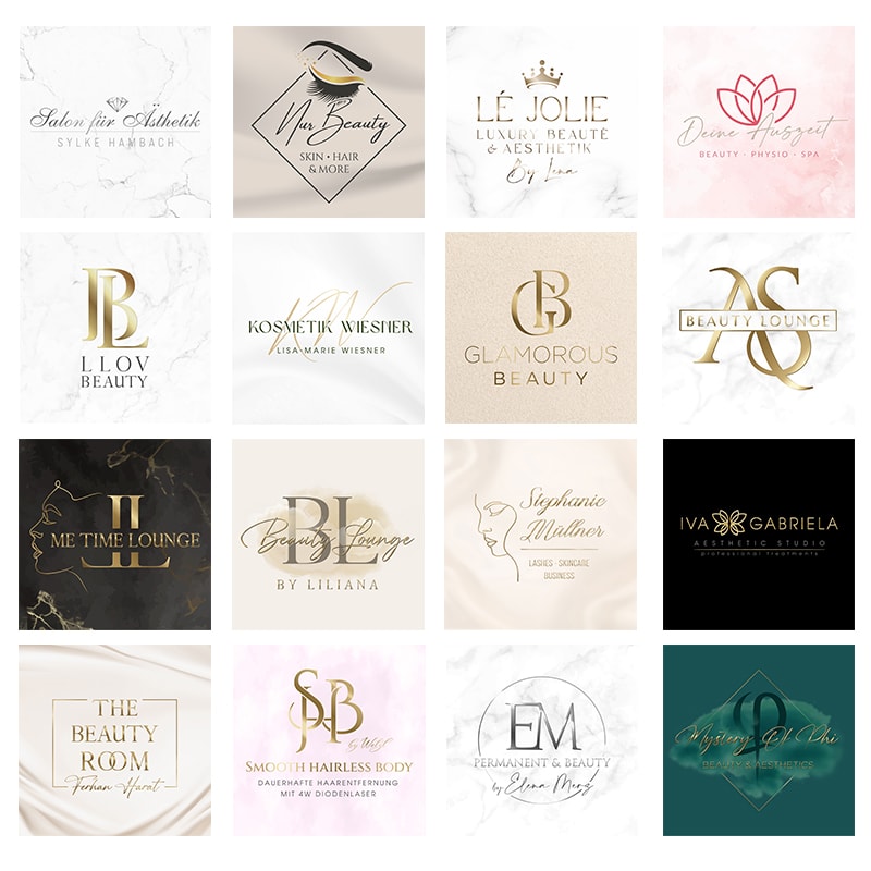 LOGO-Design - Beautylogo: Nails - Lashes - PMU - Beauty - Hair - optional mit Liquid-3D-Gold oder Silber - Image 5