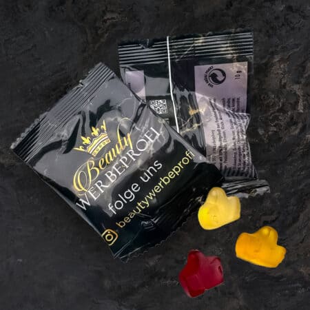 Gummibärchen / Fruchtgummi Tütchen mit deinem Logo