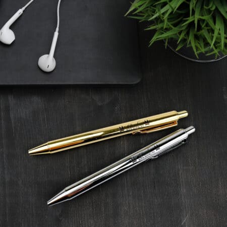 Kugelschreiber / Kuli / Pen gold / silber - Metall / mit Deinem Logo / ab 25 Stück