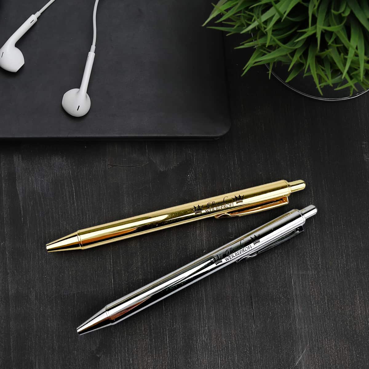 Kugelschreiber / Kuli / Pen gold / silber - Metall / mit Deinem Logo / ab 25 Stück