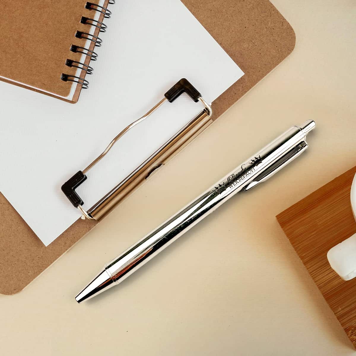 Kugelschreiber / Kuli / Pen gold / silber - Metall / mit Deinem Logo / ab 25 Stück – Bild 3