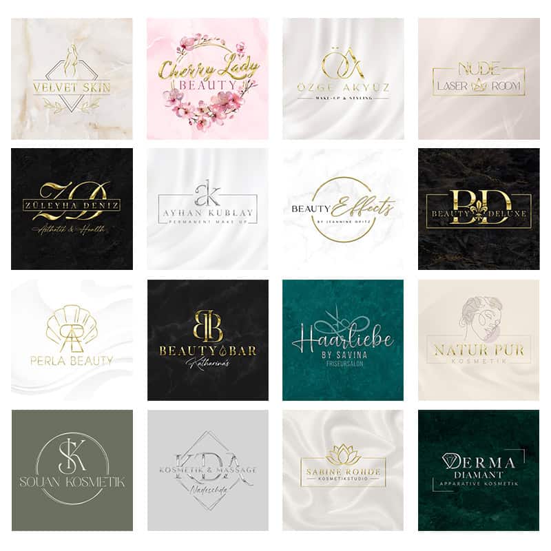 LOGO-Design - Beautylogo: Nails - Lashes - PMU - Beauty - Hair - optional mit Liquid-3D-Gold oder Silber - Image 3