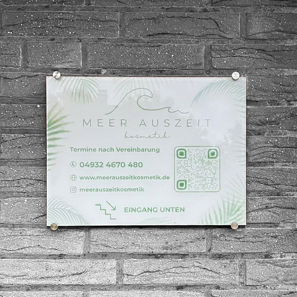 Exklusives Firmenschild / Werbeschild aus Acrylglas 20x30 oder 30x40cm - Image 3