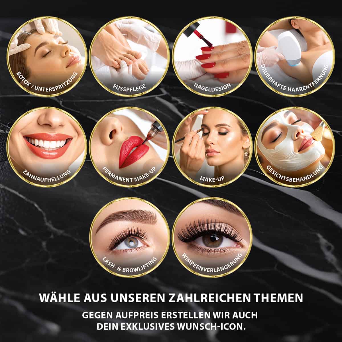 Fensteraufkleber / Foto-Icons / Schaufensterbeschriftung / Leistungen - Image 2