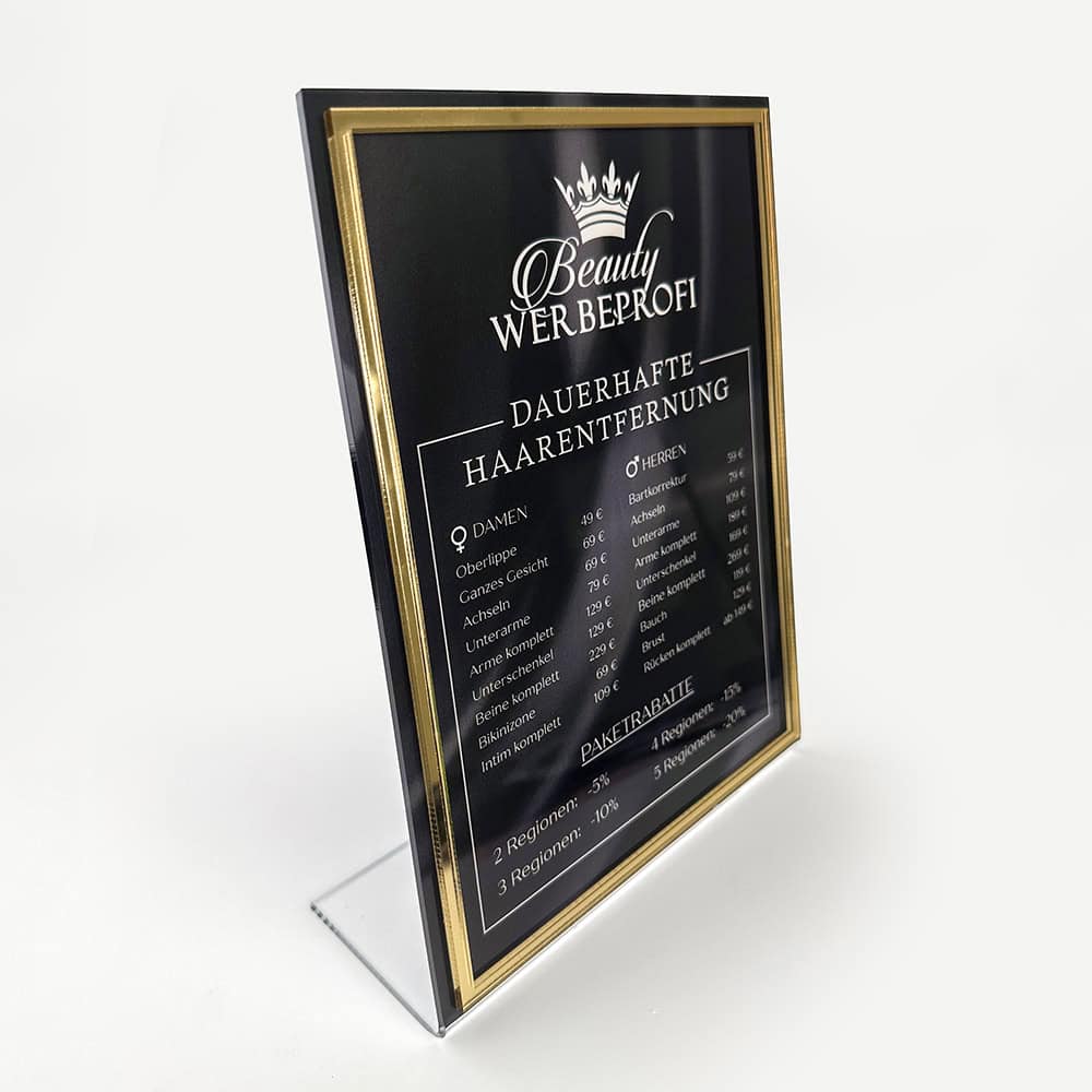 Thekenaufsteller / Preisliste / Infotafel / Hinweistafel - Image 4